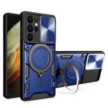 Захисний чохол Deexe Magnetic Space для Samsung Galaxy S21 Ultra (G998) - Blue: фото 1 з 10