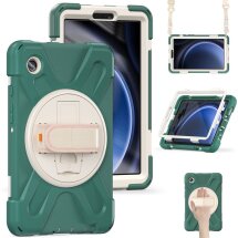Защитный чехол Deexe Shockproof Case для Samsung Galaxy Tab A9 (X110/115) - Emerald Green: фото 1 из 6