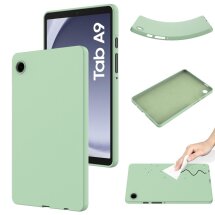 Защитный чехол Deexe Silicone Shell для Samsung Galaxy Tab A9 (X110/115) - Green: фото 1 из 8
