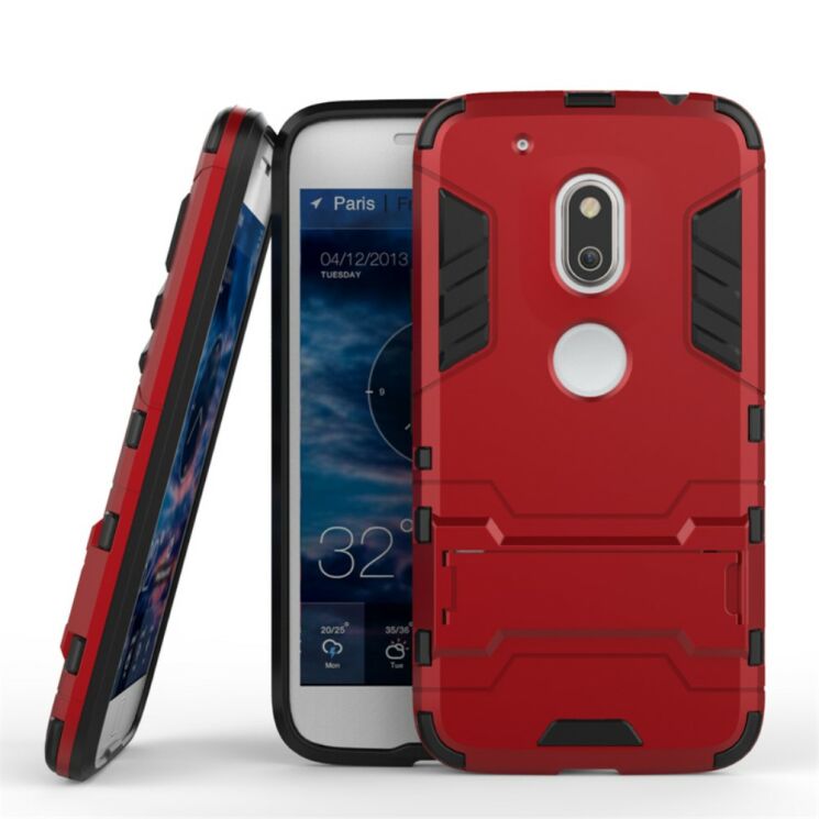 Защитный чехол UniCase Hybrid для Motorola Moto G4 Play - Red: фото 2 из 7