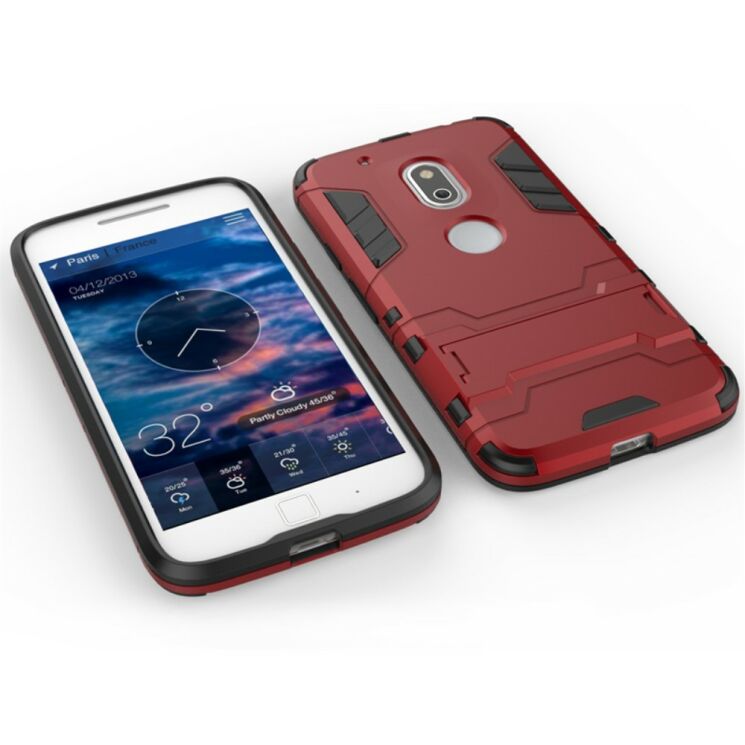 Защитный чехол UniCase Hybrid для Motorola Moto G4 Play - Dark Blue: фото 6 из 7