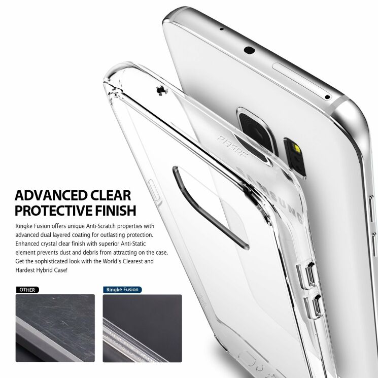 Защитная накладка RINGKE Fusion для Samsung Galaxy S7 edge (G935) - Black: фото 6 из 7