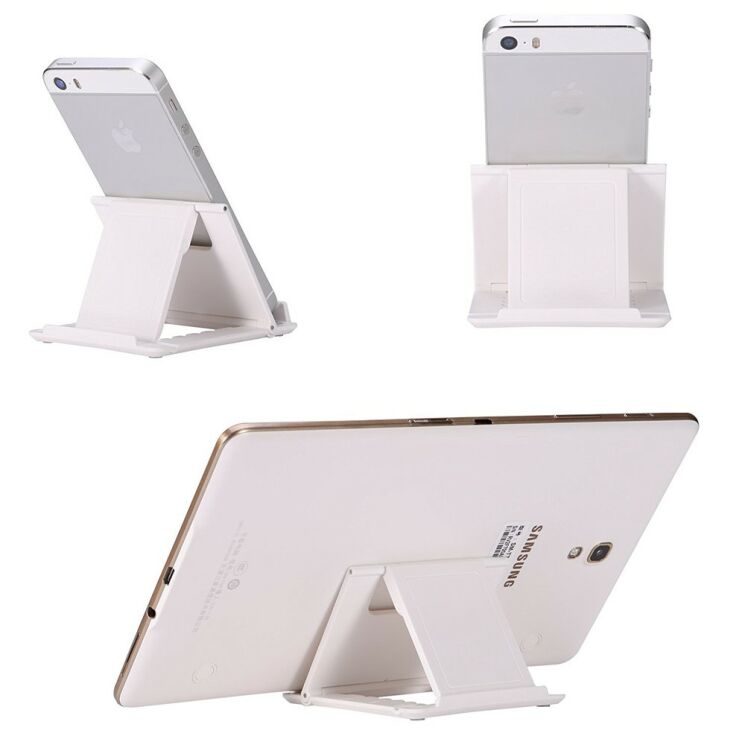 Универсальная подставка Deexe FoldStand для смартфонов и планшетов - White: фото 5 из 18