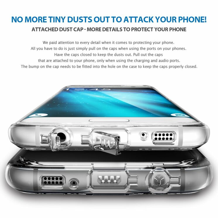 Захисна накладка RINGKE Fusion для Samsung Galaxy S7 edge (G935) - Black: фото 4 з 7