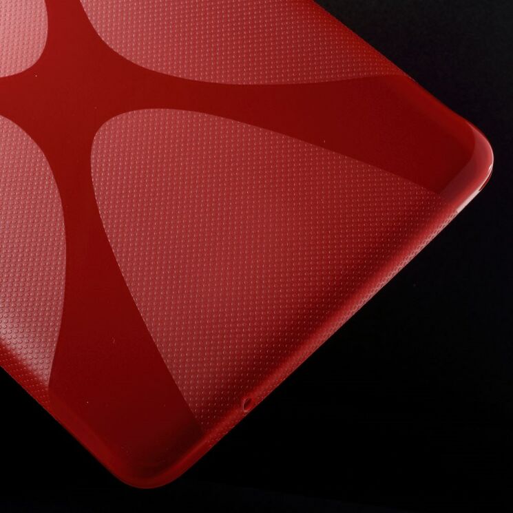 Силиконовая накладка Deexe X-Shaped для Samsung Galaxy Tab E 9.6 (T560/561) - Red: фото 6 из 7