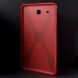 Силиконовая накладка Deexe X-Shaped для Samsung Galaxy Tab E 9.6 (T560/561) - Red (100203R). Фото 3 з 7