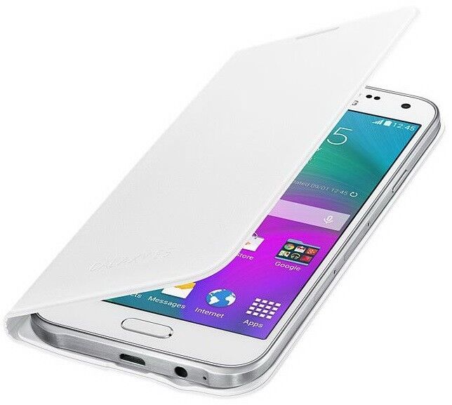Чехол Flip Wallet для Samsung Galaxy E5 (E500) EF-WE500BWEGRU - White: фото 1 из 5