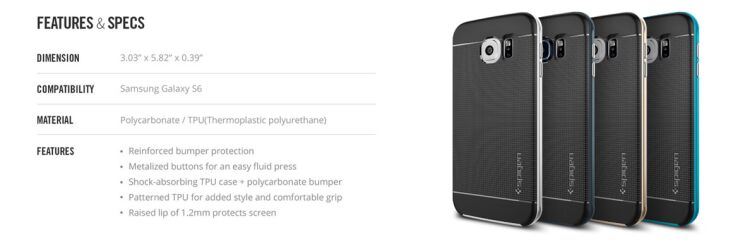 Чехол SGP Neo Hybrid для Samsung Galaxy S6 (G920) - Gray: фото 7 из 12