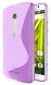 Силиконовая накладка Deexe S Line для Motorola Moto X Play - Violet (382156V). Фото 1 из 3