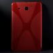 Силиконовая накладка Deexe X-Shaped для Samsung Galaxy Tab E 9.6 (T560/561) - Red (100203R). Фото 2 з 7