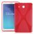 Силиконовая накладка Deexe X-Shaped для Samsung Galaxy Tab E 9.6 (T560/561) - Red: фото 1 из 7