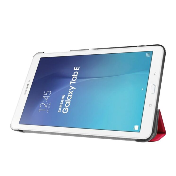 Чохол UniCase Slim для Samsung Galaxy Tab E 9.6 (T560/561) - Red: фото 4 з 7