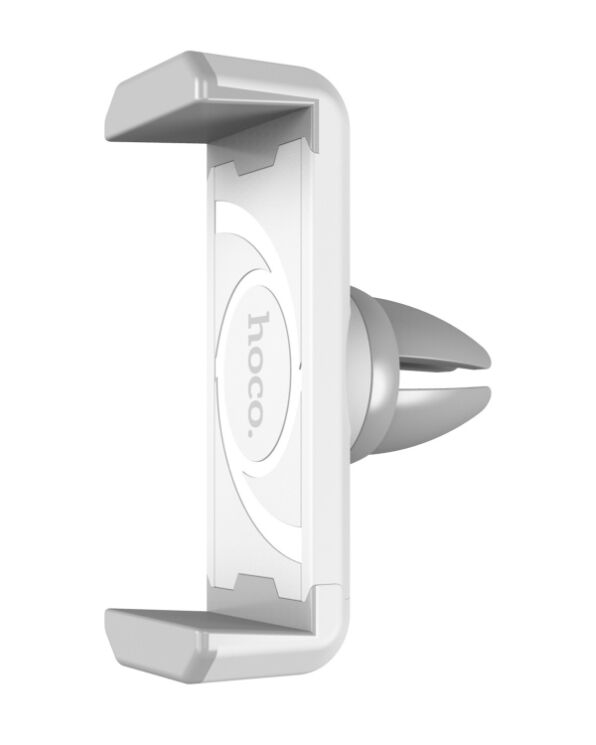 Автомобильный держатель на воздуховод HOCO CPH01 для смартфонов шириной до 80 мм - White: фото 1 из 9