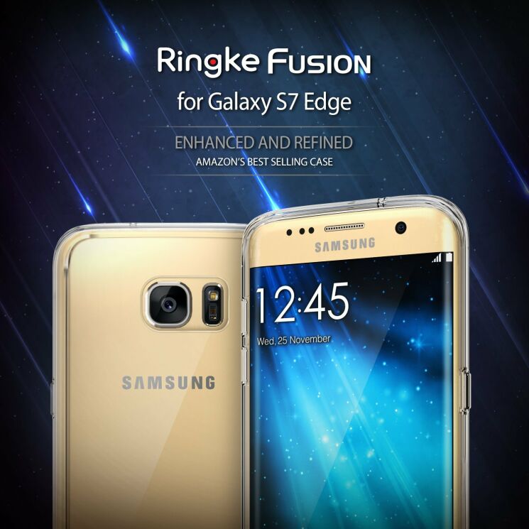 Защитная накладка RINGKE Fusion для Samsung Galaxy S7 edge (G935) - Black: фото 3 из 7