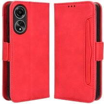 Чехол Deexe Wallet Stand для OPPO A58 - Red: фото 1 из 7