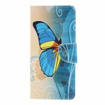 Чохол-книжка Deexe Color Wallet для Sony Xperia 1 - Blue Butterfly: фото 1 з 5