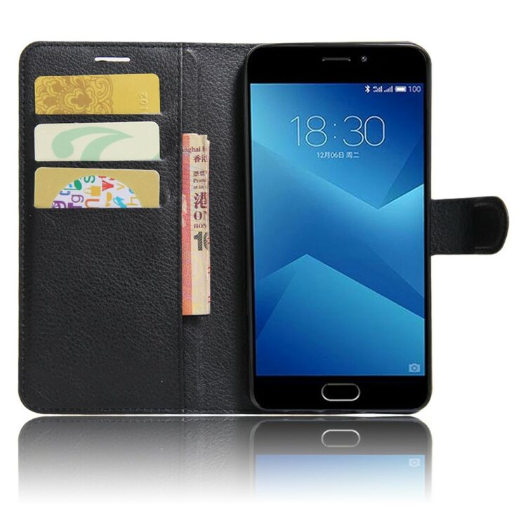 Чохол-книжка Deexe Wallet Style для Meizu M5 Note - Black: фото 5 з 6