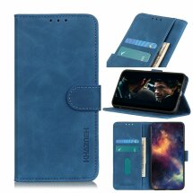Чехол-книжка KHAZNEH Retro Wallet для Motorola Moto G8 - Blue: фото 1 из 11