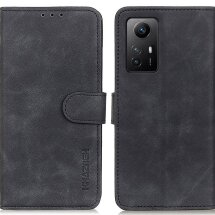 Чехол-книжка KHAZNEH Retro Wallet для Xiaomi Redmi Note 12S - Black: фото 1 из 9