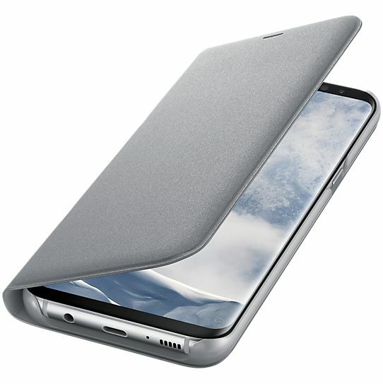 Чехол-книжка LED View Cover для Samsung Galaxy S8 Plus (G955) EF-NG955PSEGRU - Silver: фото 4 из 4
