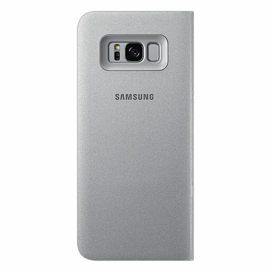 Чехол-книжка LED View Cover для Samsung Galaxy S8 Plus (G955) EF-NG955PSEGRU - Silver: фото 2 из 4