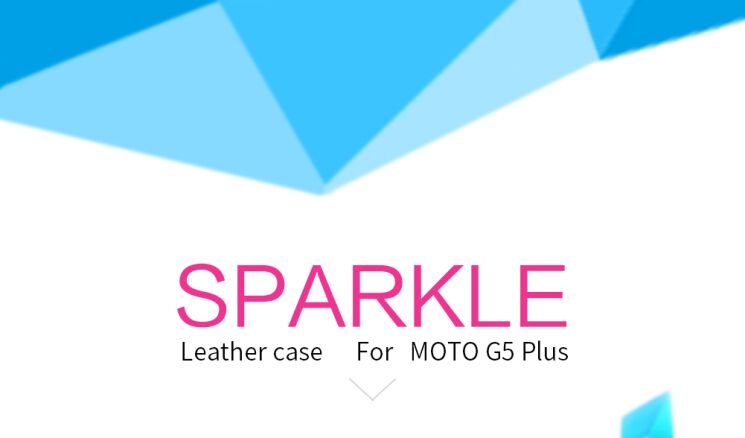 Чохол-книжка NILLKIN Sparkle Series для Motorola Moto G5 Plus - Gold: фото 7 з 15