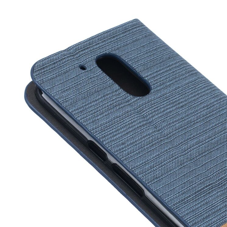 Чехол UniCase Cross Texture для Motorola Moto G4/G4 Plus - Light Blue: фото 6 из 8