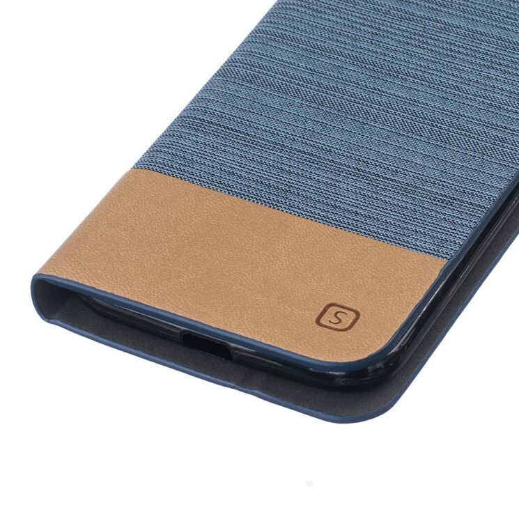 Чохол UniCase Cross Texture для Motorola Moto G4/G4 Plus - Light Blue: фото 5 з 8