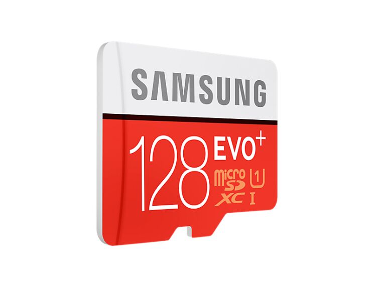 Карта памяти MicroSD Samsung 128GB 10 class EVO PLUS + адаптер (MB-MC128DA/RU): фото 2 из 4