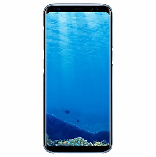 Пластиковий чохол Clear Cover для Samsung Galaxy S8 (G950) EF-QG950CBEGRU - Blue: фото 2 з 5