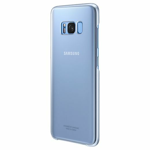 Пластиковий чохол Clear Cover для Samsung Galaxy S8 (G950) EF-QG950CBEGRU - Blue: фото 5 з 5