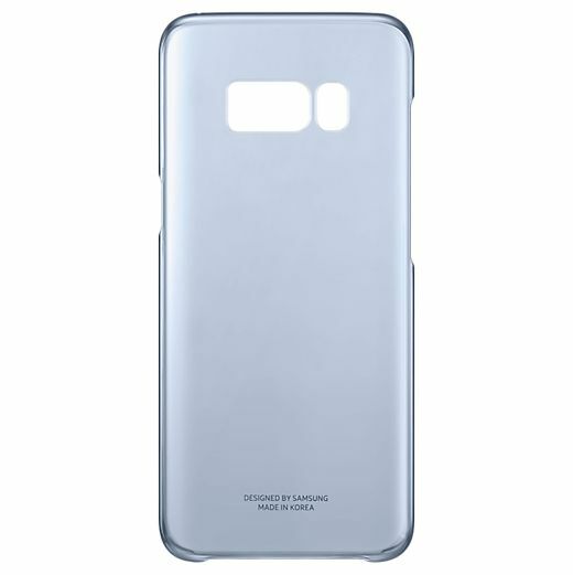 Пластиковий чохол Clear Cover для Samsung Galaxy S8 (G950) EF-QG950CBEGRU - Blue: фото 3 з 5