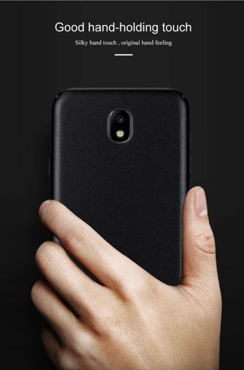 Пластиковый чехол LENUO Silky Touch для Samsung Galaxy J7 2017 (J730) - Black: фото 11 из 12