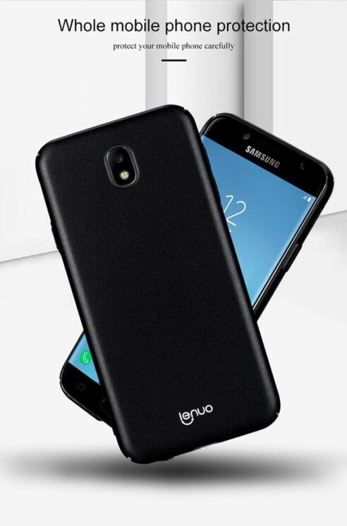 Пластиковий чохол LENUO Silky Touch для Samsung Galaxy J7 2017 (J730) - Black: фото 6 з 12