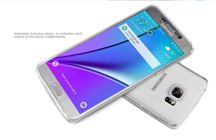 Силіконова накладка NILLKIN Nature TPU для Samsung Galaxy Note 5 (N920) - White: фото 14 з 17