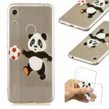 Силіконовий (TPU) чохол Deexe Pretty Glossy для Huawei Honor 8A - Panda Playing Football: фото 1 з 8