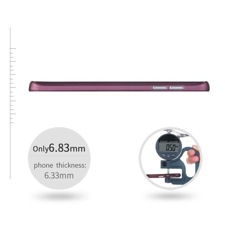 Силіконовий (TPU) чохол X-LEVEL Matte для Samsung Galaxy Note 5 - Wine Red: фото 6 з 7