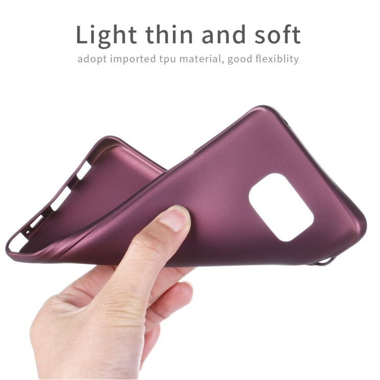 Силіконовий (TPU) чохол X-LEVEL Matte для Samsung Galaxy Note 5 - Wine Red: фото 4 з 7