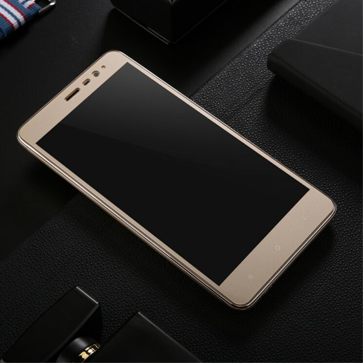 Защитное стекло LENUO CF Full Screen для Xiaomi Redmi Note 3 Pro Special Edition - Gold: фото 4 из 12