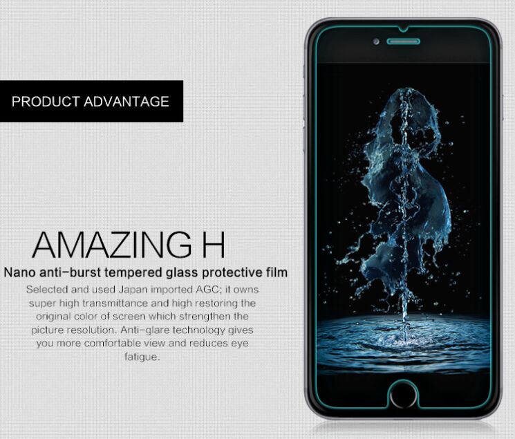 Защитное стекло NILLKIN Amazing H для iPhone 6/6s Plus: фото 3 из 15
