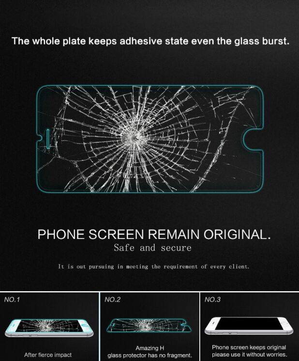Защитное стекло NILLKIN Amazing H для iPhone 6/6s Plus: фото 9 из 15