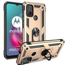 Защитный чехол Deexe Armor Case для Motorola Moto G10 / Moto G20 / Moto G30 - Gold: фото 1 из 5