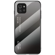 Захисний чохол Deexe Gradient Color для Samsung Galaxy A03 (A035) - Black / Grey: фото 1 з 9