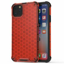 Защитный чехол Deexe Honeycomb Series для Apple iPhone 11 - Red: фото 1 из 5