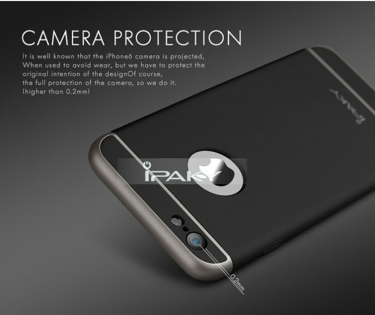Защитный чехол IPAKY Slim Armor для iPhone 6/6s - Black: фото 9 из 10