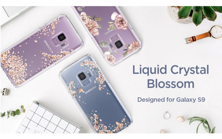 Защитный чехол Spigen SGP Liquid Crystal Blossom для Samsung Galaxy S9 (G960) - Nature: фото 11 из 16