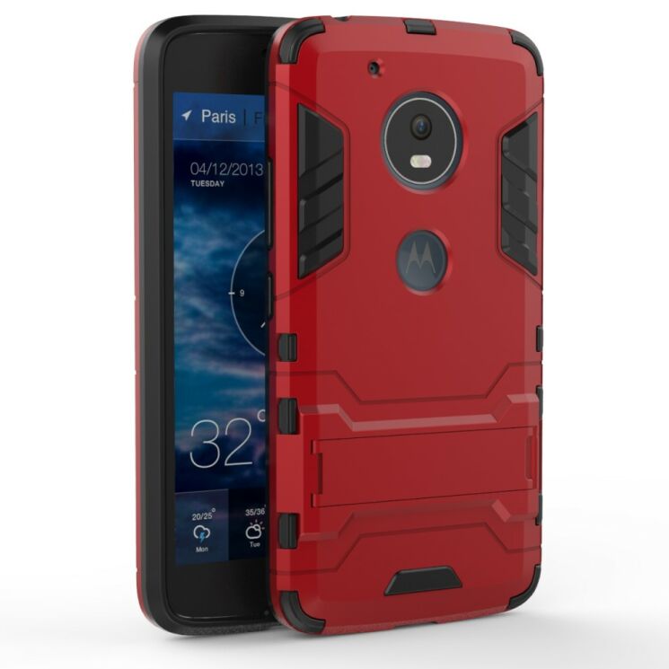 Защитный чехол UniCase Hybrid для Motorola Moto G5 - Red: фото 2 из 8