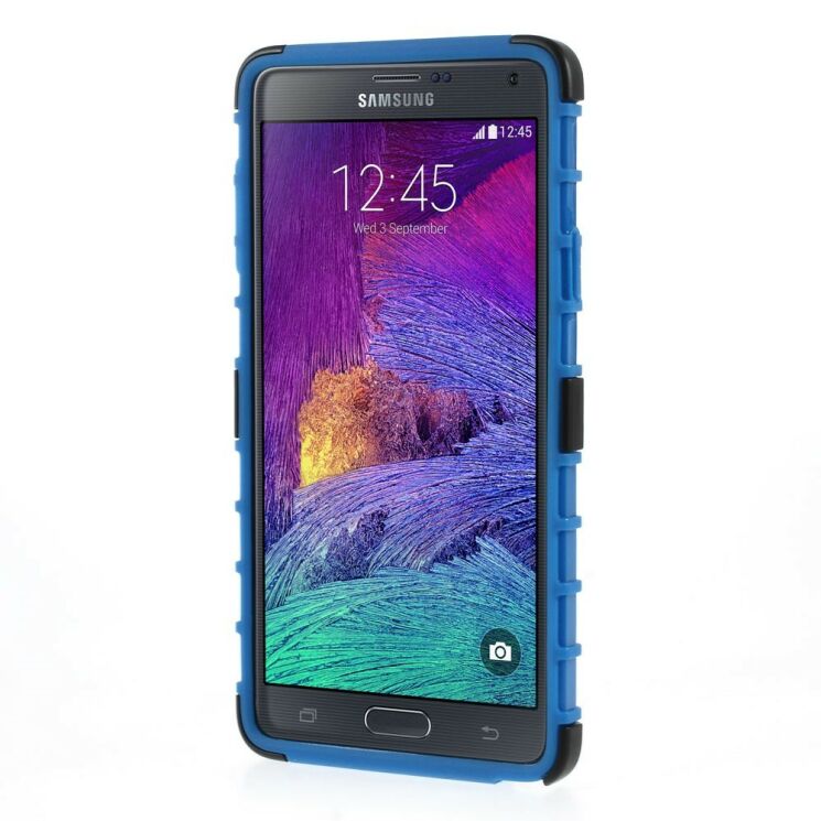 Защитный чехол UniCase Hybrid X для Samsung Galaxy Note 4 (N910) - Blue: фото 5 из 8