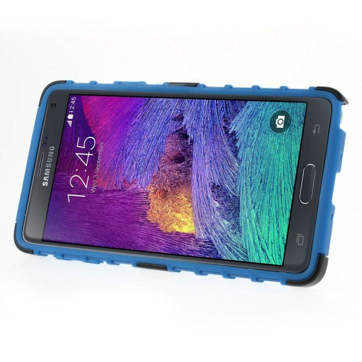 Защитный чехол UniCase Hybrid X для Samsung Galaxy Note 4 (N910) - Blue: фото 4 из 8