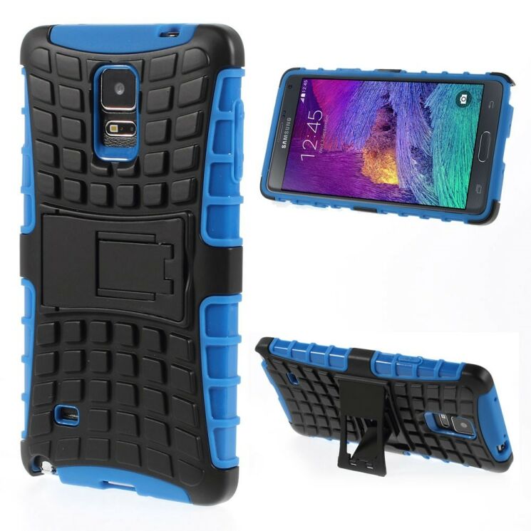 Защитный чехол UniCase Hybrid X для Samsung Galaxy Note 4 (N910) - Blue: фото 1 из 8